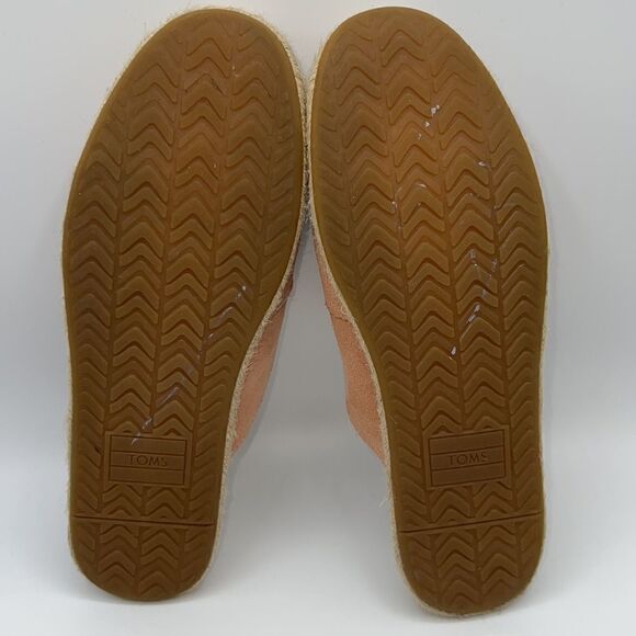 TOM’S Pink Suede Nova Espadrilles Loafer Mule-8 - Picture 8 of 9
